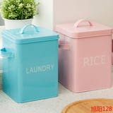 2只装 米桶储米箱零食食品储物 洗衣粉收纳 防虫装米桶洗衣粉桶