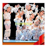 圣诞节演出服幼儿童舞蹈表演服装六一万圣节儿童小白兔子动物服装