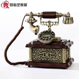 客厅仿古董电话机摆件欧式复古创意来电显示电话座机家居饰品摆设