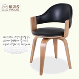 【福美舍】转椅餐椅实木弯曲木书桌椅 木质餐厅椅休闲咖啡椅 厂家