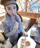 2015韩国鹿皮绒羊羔毛外套冬装时尚女士短款皮草修身加厚夹克上衣