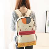 卡通动漫韩版潮女双肩包可爱猫咪背包中学生书包学院风电脑旅行包