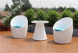 户外休闲庭院家具桌椅套装阳台风景塑料三件套藤椅简约现代
