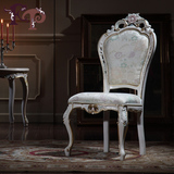 fp意大利贵气餐椅欧式餐厅组合家具法式实木雕花豪华别墅餐椅现货