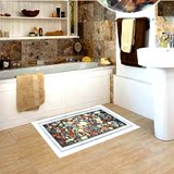 立体仿真可移除防水墙贴装饰贴画厕所浴室卫生间瓷砖玻璃地板3d