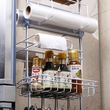 架冰箱挂架厨房用品置物架 壁挂调味料保鲜膜放置区 吸盘冰箱侧壁