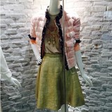 DAZZLE/地素2014女装新款潮专柜正品代购秋冬季修身羽绒服143k216
