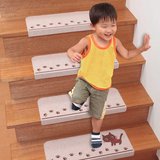日本进口楼梯垫踏步垫梯毯 免胶自粘脚垫 自吸楼梯地毯 防滑垫 绿