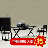 黑色烤漆书桌创意不锈钢电脑桌烤漆办公桌简约写字台老板桌定制