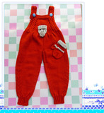 纯手工编织儿童毛衣婴幼儿连体背带裤男女小童宝宝背带裤可以定织