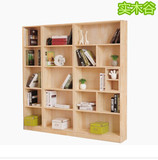 特价包邮实木自由组合书柜书橱1.8超大容量储物柜置物架松木书架