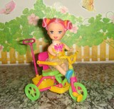 芭比娃娃衣服婴儿车自行车BB车家具配件/女孩过家家玩具9.9包邮