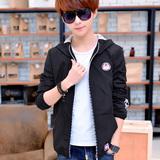 春季男士韩版新款卫衣青少年修身型外套学生外穿男生衣服男帅气潮