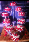 欧式心形铁艺蛋糕架 多层婚庆用品生日蛋糕架 十层甜品艺术展示架