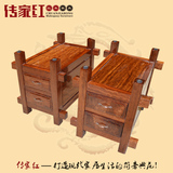 【传家红】巴花大板桌支架/实木柜式支架/红木柜子桌脚