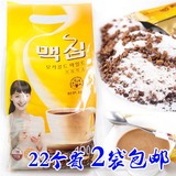 限区2袋包邮 韩国咖啡【黄】麦馨摩卡三合一咖啡100条 Maxim 醇香