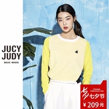 Jucy Judy百家好2016春装新款休闲针织衫女专柜正品JPKT320E