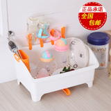包邮 大号日本厨房滴水塑料碗架沥水架晾水架置物架奶瓶架碗柜