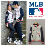 正品代购 MLB美职棒球衣2015情侣装纯棉开衫卫衣男女款外套棒球服