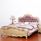 欧式床金箔实木床1.8双人床新古典橡木床公主床婚床法式床