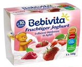德国直邮超市代购Bebivita贝唯他儿童宝宝草莓覆盆子苹果杯装酸奶