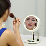 创意LED化妆镜台灯台式大号3ce梳妆镜公主镜子带灯送女生闺蜜礼物