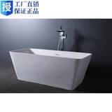 ERLIT 卫浴 纯亚克力人造石浴缸 1.15立方简约独立式浴缸6201