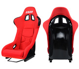 EDDY正品改装赛车座椅 不可调玻璃钢红色绒布 汽车安全改装座椅MS