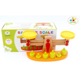 蒙氏教具木制天平称玩具 宝宝平衡游戏木质益智儿童玩具1-2-3岁