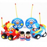 哆啦A梦梦幻遥控赛车对战版 儿童玩具汽车 男孩生日礼物礼盒包装