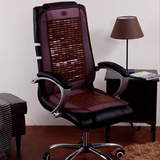 夏季办公室高档麻将凉椅垫 电脑椅老板椅坐垫带靠背凉席竹垫子