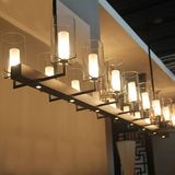 新中式吊灯简约餐厅灯欧式别墅酒吧台LED灯饰咖啡馆餐厅灯具H916