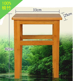 楠竹方凳子餐桌凳子梳妆凳子小凳子实木圆凳餐凳家用木凳加厚高凳