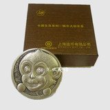 2016年猴年大铜章 卡通猴大铜章 卡通生肖猴年大铜章 上海造币厂