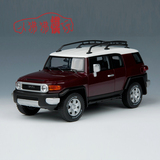 现货 进口 丰田原厂1:18丰田 酷路泽FJ 收藏证书 红色SUV汽车模型
