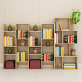 秋燕创意小书架落地置物架儿童柜子简约隔断架组装简易书柜