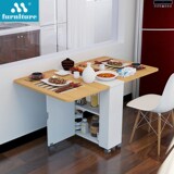 定制折叠桌简约折叠餐桌 小户型家用多功能餐桌 可移动餐桌便携式