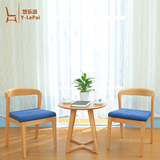 特惠北欧简约现代纯实木家用餐椅新款时尚软包多色咖啡椅客厅椅子
