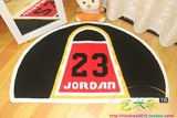 飞人乔丹jordan NBA篮球场三分线半圆形地垫地毯坐垫防滑垫客厅垫