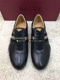 【蘑菇街】香港正品代购BALLY巴利低帮经典条纹板鞋真皮舒适男鞋