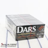 日本森永 DARS 黑色牛奶巧克力42g(60g) 12粒 黑盒*10 批发包邮