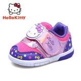 hellokitty/凯蒂猫童鞋宝宝鞋婴儿学步鞋女童运动鞋子软底紫粉