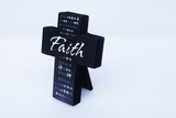 信心十字架摆件经文小摆件基督教礼品工艺品基督徒福音礼物特价