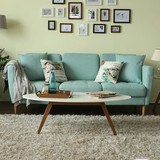 北欧现代小户型布艺沙发可拆洗双三人位日式简约布沙发椅客厅组合