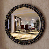 欧式家居圆形挂墙卫生间洗漱浴室镜子北欧宜家餐厅客户墙面装饰镜