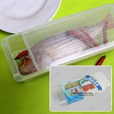 日本正品冰箱沥水保鲜盒冷冻盒鱼肉蔬菜收纳盒可微波解冻盒冷藏盒