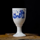 特价景德镇青花瓷酒杯 容量20ml毫升烈酒杯 陶瓷高脚杯小白酒杯