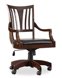 定制美式老板椅真皮电脑椅办公椅家用椅子实木转椅靠背大班椅