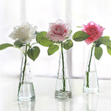 特价餐桌小花瓶创意家居酒店玻璃花瓶 现代简约工艺品插花器摆件