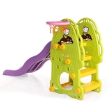 2岁儿童室内加厚塑料玩具加长可折叠秋千组合多功能小型球池滑梯